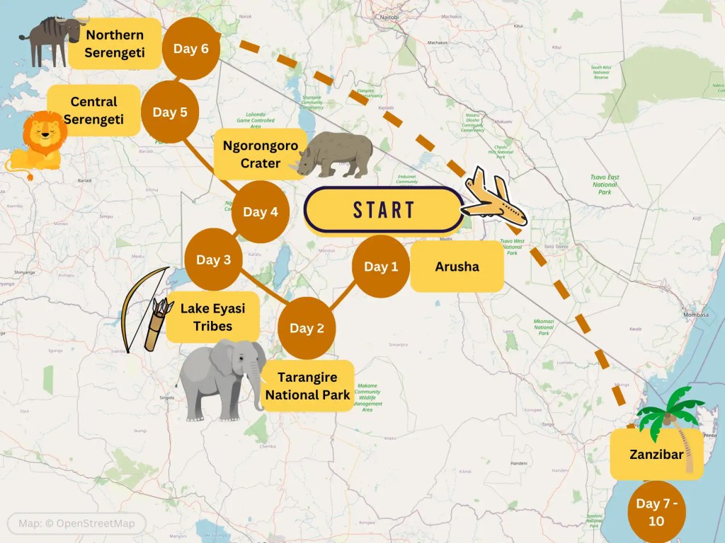 10 Days Tanzania Zanzibar