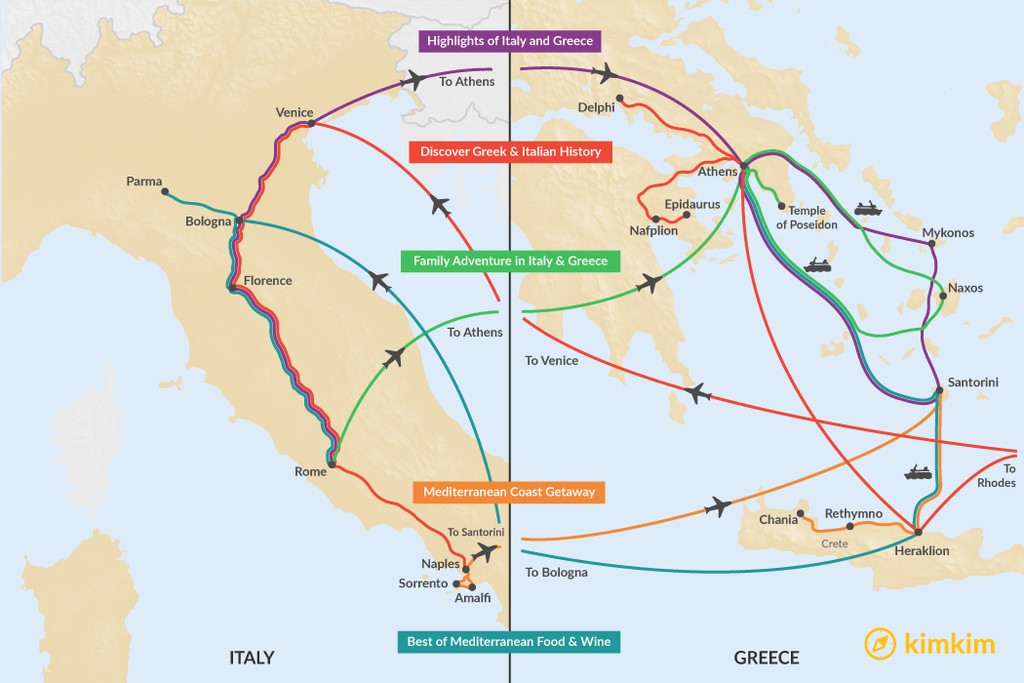 2 Weeks Honeymoon Amalfi Coast And Greek Islands